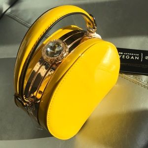 La Terre Fashion Vegan Patent Leather Handbag